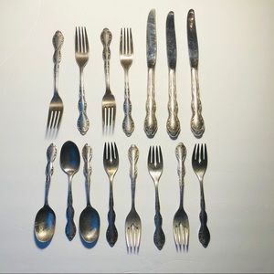 Rogers Camelot Melody Silverplate 15pc Lot